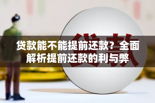 衡水贷款能不能提前还款？全面解析提前还款的利与弊
