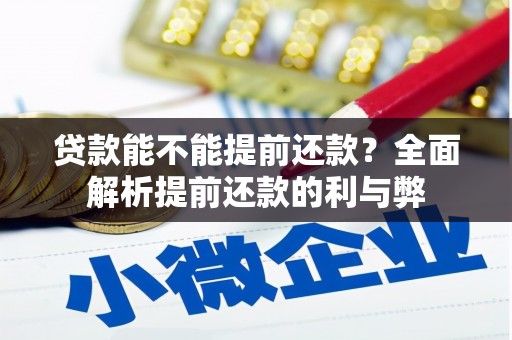 衡水贷款能不能提前还款？全面解析提前还款的利与弊