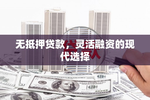 衡水无抵押贷款，灵活融资的现代选择