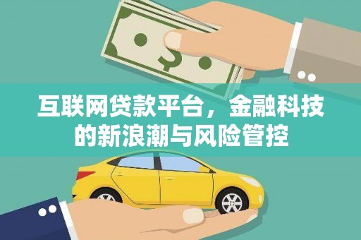 衡水互联网贷款平台，金融科技的新浪潮与风险管控