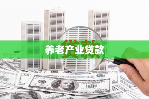 衡水养老产业贷款