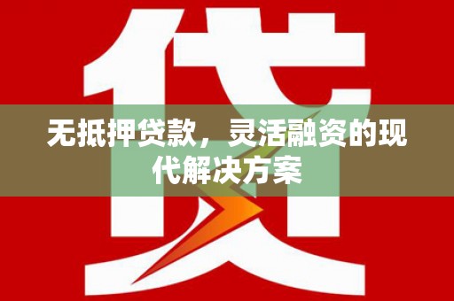 衡水无抵押贷款，灵活融资的现代解决方案